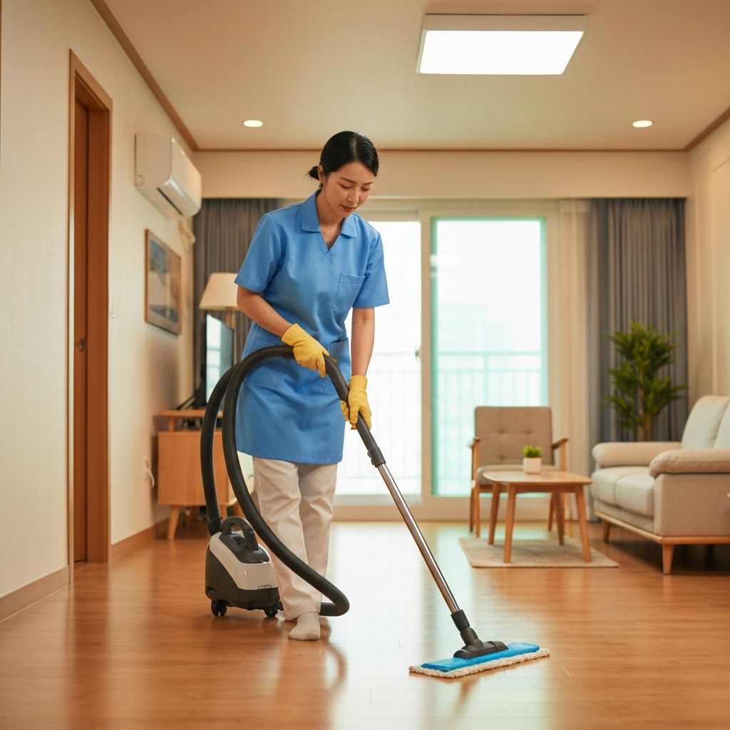 거실 청소 시공 사례