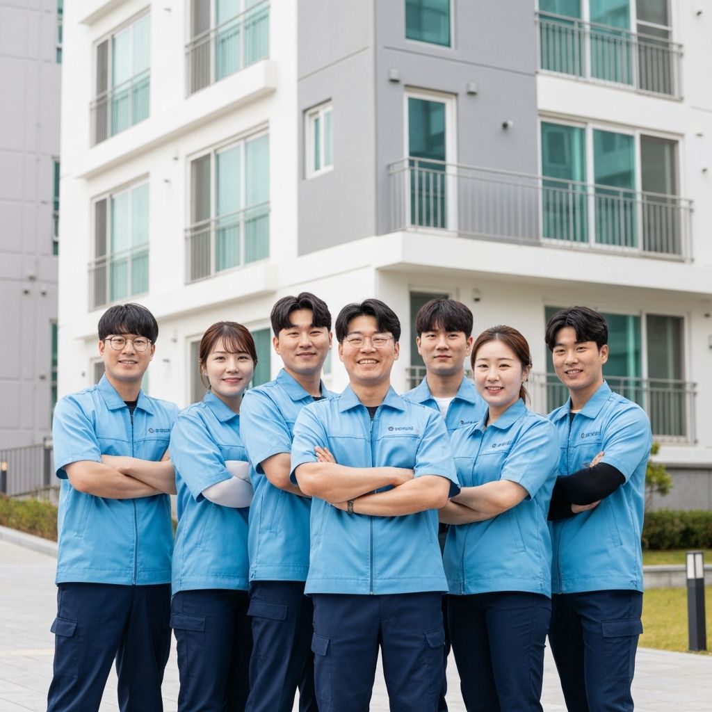 구석구석 전문 청소팀 단체 사진